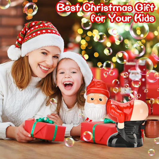 🎅Christmas Big Sale - Exquisite Gift box🎁Funny Santa Bubble Blowing Machine