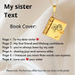 Collana con libro My Little Star per figlia, regalo di compleanno, laurea, gioielli d'amore
