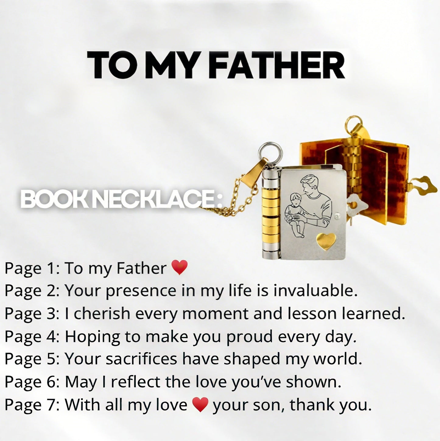 Min lille stjernebog halskæde til datter, fødselsdagsgave afslutningssmykker af kærlighed