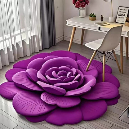 Floral Plush & Diatomaceous Earth Floor Mat