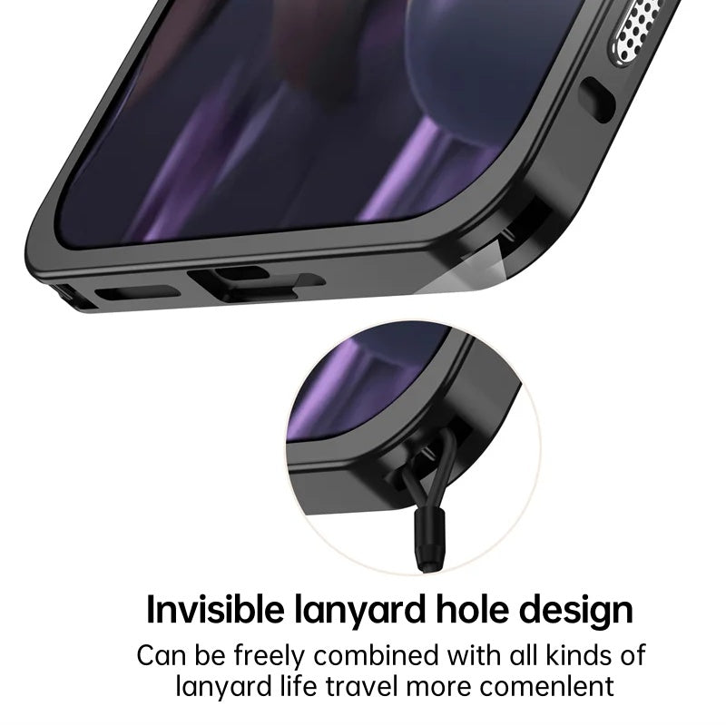 AIRKAS Premium ruostumaton teräskehys Google Pixel 9 Pro -kotelo – ohut, kestävä suoja