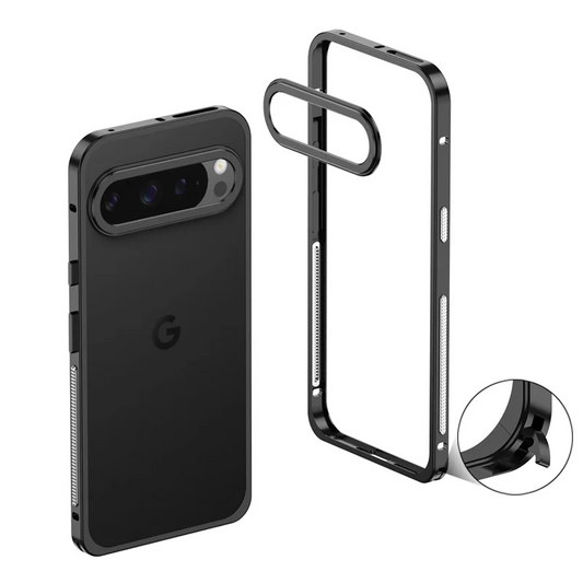 AIRKAS Premium Stainless Steel Frame Google Pixel 9 Pro Case – Slim, Durable Protection
