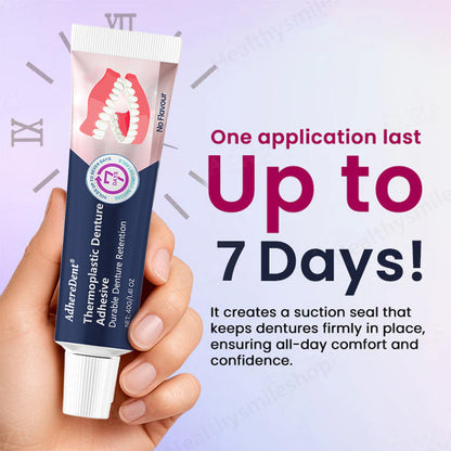 AdhereDent® Thermoplastic Denture Adhesive ⏳ Durable Denture Retention