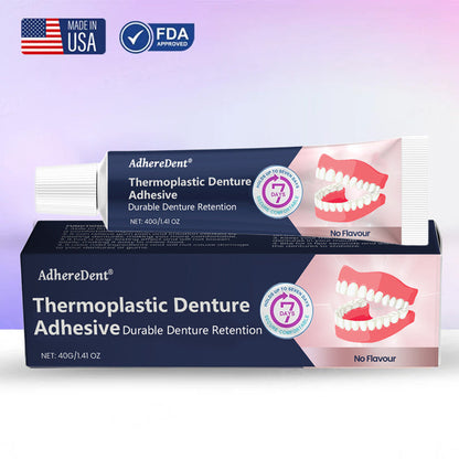 AdhereDent® Thermoplastic Denture Adhesive ⏳ Durable Denture Retention