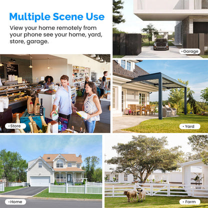 Soldriven övervakningskamera - WiFi trådlös IP-kamera