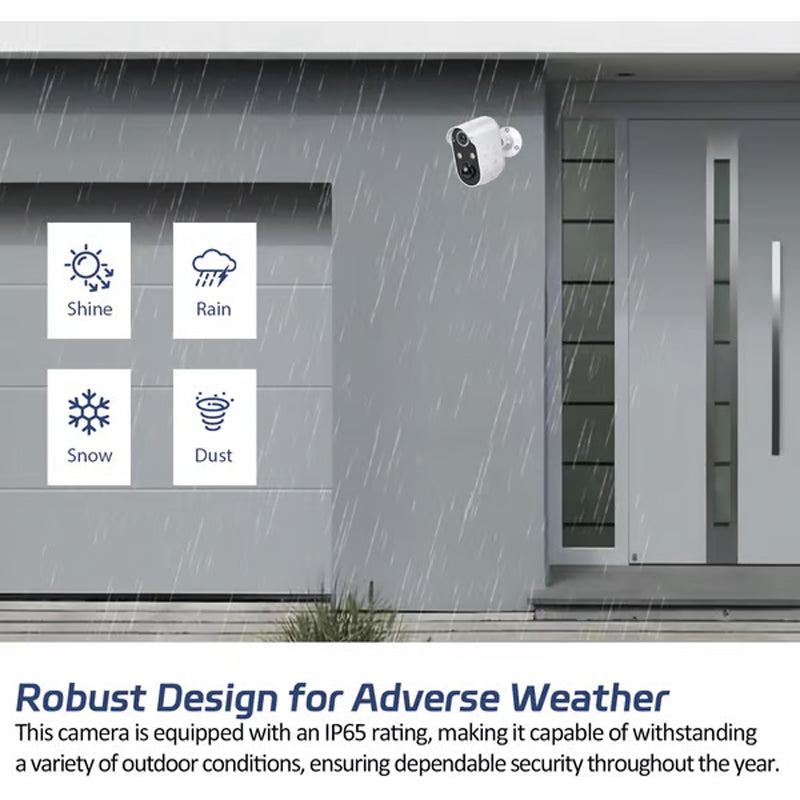 Soldriven övervakningskamera - WiFi trådlös IP-kamera