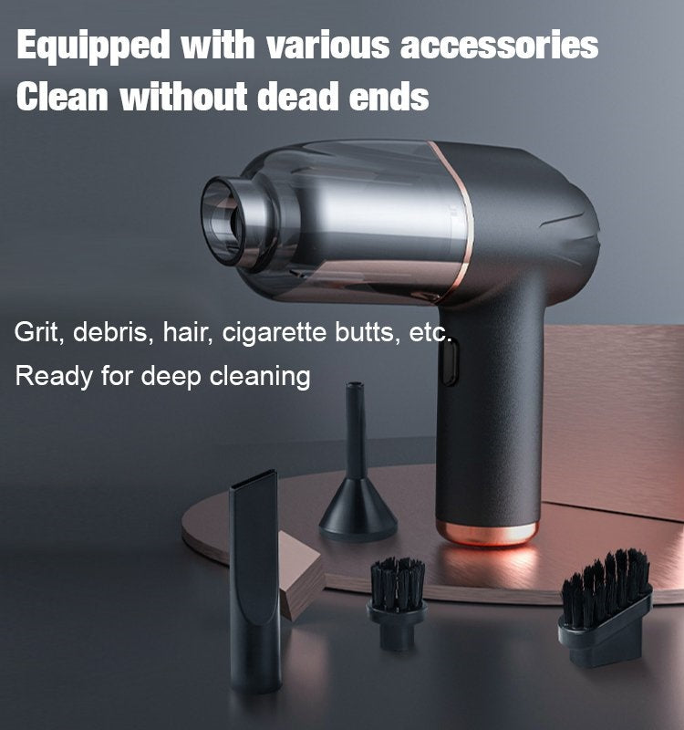 Blås, dammsug och blås upp allt-i-ett sladdlös dammsugare för hem och bil