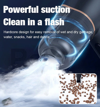 Blås, dammsug och blås upp allt-i-ett sladdlös dammsugare för hem och bil