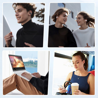 🔥2025 KUUMA ALE🔥🎧Korvaklipsillä varustetut älykkäät värinäytölliset käännöskuulokkeet🎧