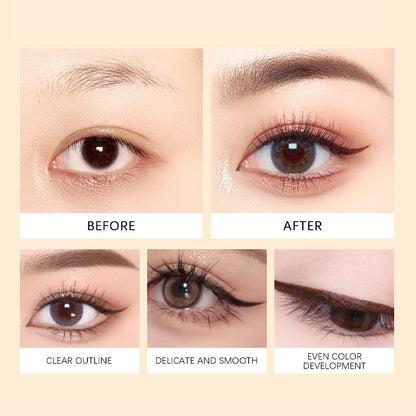 🎁Letzter Tag: 1 kaufen, 1 gratis dazu🔥-🌟24 Stunden wasserfester Eyeliner Duo, anspitzbarer Augenstift💦