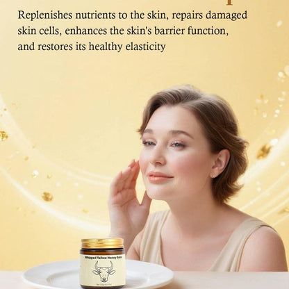 Lopeie Honigbalsam aus grasgefüttertem Rindertalg – 4 Unzen, Feuchtigkeitscreme für weiche, glatte Haut – handgemachte, völlig natürliche Feuchtigkeitscreme – Lavendel